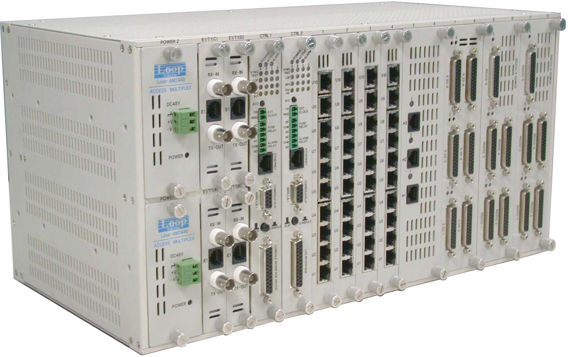 AM3440 blacd chassis high density interfaces over TDMoE